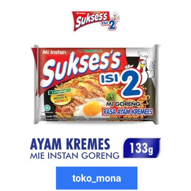 

MIE ISI 2 SUKSES GORENG AYAM KREMES,MIE GORENG