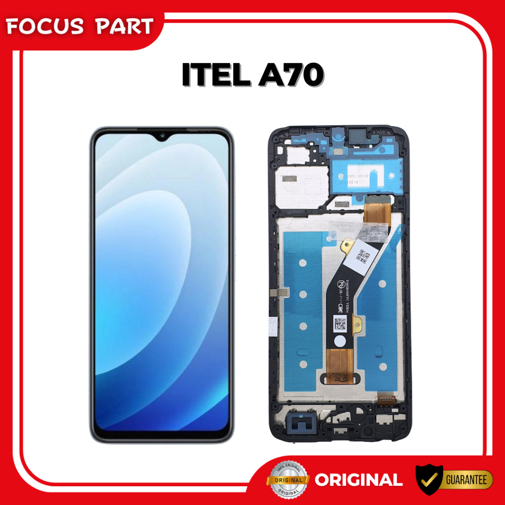 LCD TS TOUCHSCREEN FULLSET FRAME ITEL AWESOME A70 A665L ORIGINAL COPOTAN