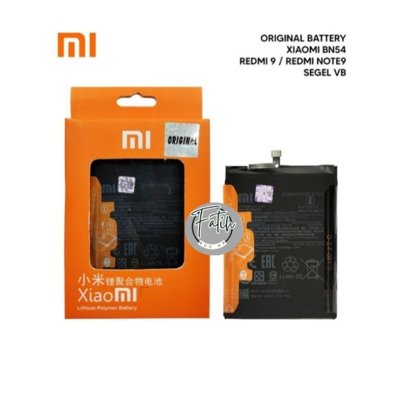 Baterai Battery Batre Xiaomi REDMI 9 / NOTE9 BN54 Baterai BN54 original