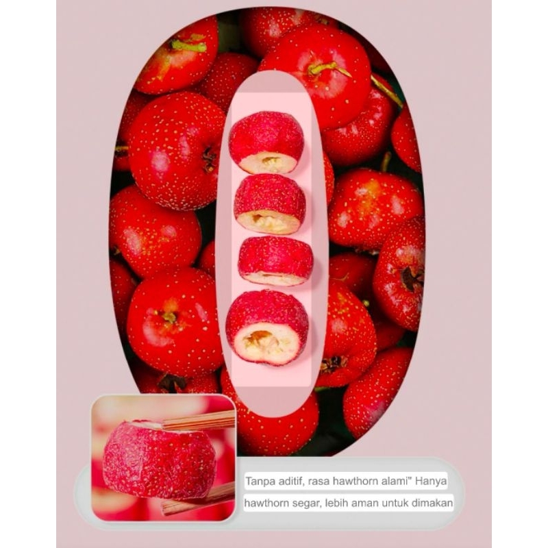

Hawthorn 100gr Dried freeze original | buah kering hawthorn tanghulu