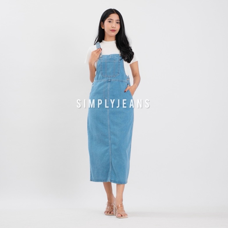 KODE O27V OVERALL SPAN JEANS WANITA ARUMI OVERALL