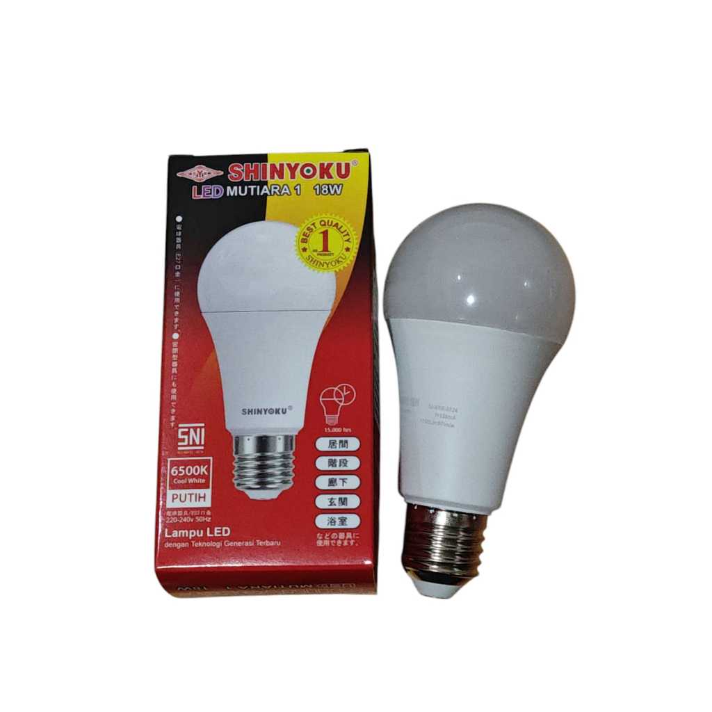 Lampu Led Shinyoku Mutiara 18 Watt / Lampu Shinyoku 18w / Lampu Bohlam 18 Watt / Lampu Led 18w