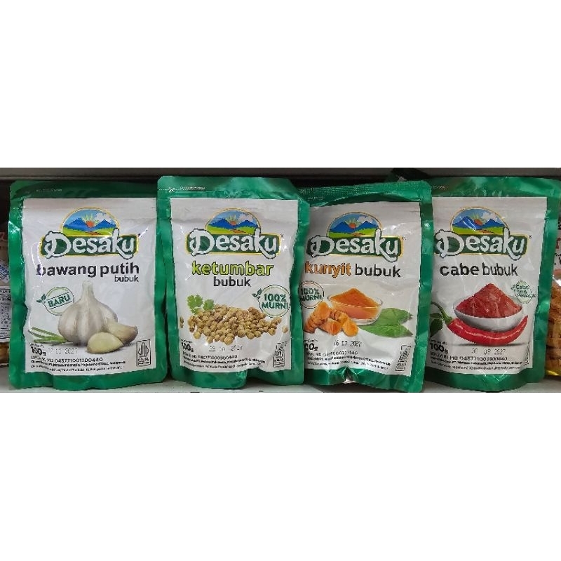 

Desaku Aneka Penyedap Bumbu Masak Bubuk 100g Pouch (5Varian Bumbu) 100% Murni