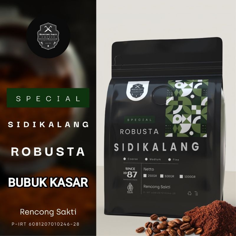 

Kopi Bubuk Kasar Sidikalang Asli 100℅ Nikmat Special Berkualitas 1Kg