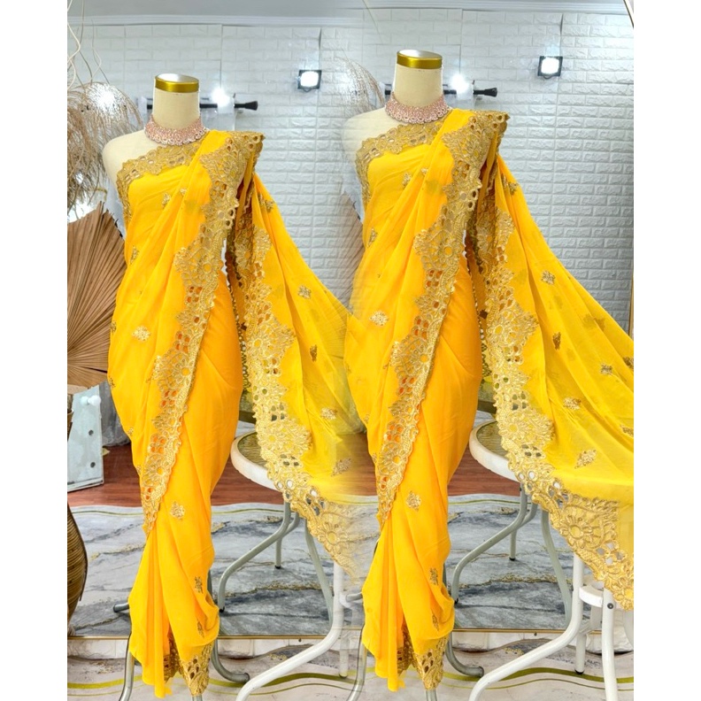 KODE R64Y COD  new Arrival SARI INDIA KHUSI ORIGINAL  FREE ONGKIR  FREE DASTER KAFTAN INDIA