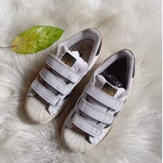 SEPATU SECOND ANAK KEREN ADIDAS SUPERSTAR VELCRO (33)