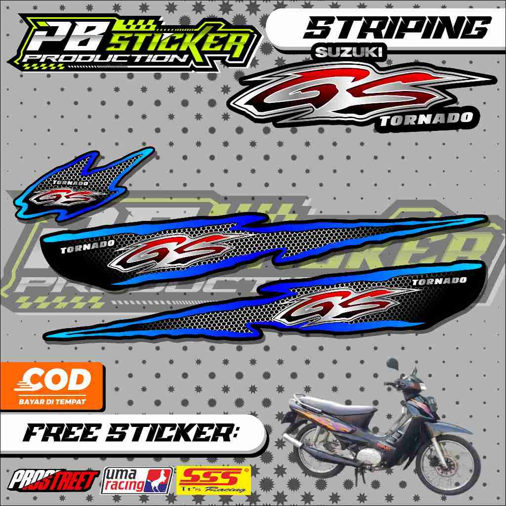 STRIPING VARIASI SUZUKI GS TORNADO  / STICKER LIST MOTOR SUZUKI GS TORNADO