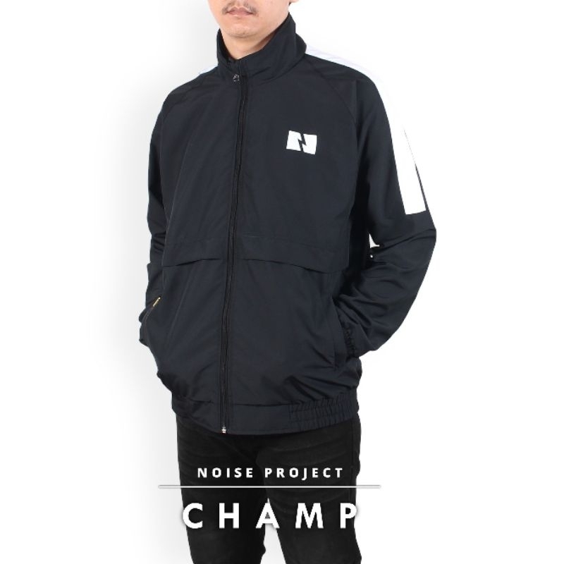 Black - Jaket Tracktop Noise Project Jaket Tracksuit Noise Project Tracksuit Champ Tracktop Champ