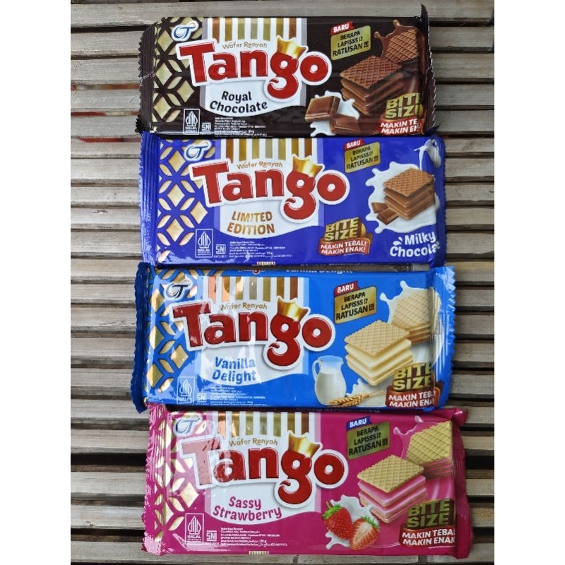 

Wafer Tango Bites 39 gr Isi 10 Pcs