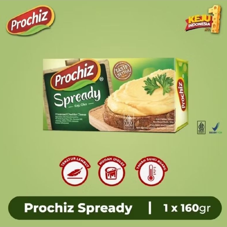 

PROCHIZ SPREADY/Keju Batang/Blok Prochiz Spready 160 gr