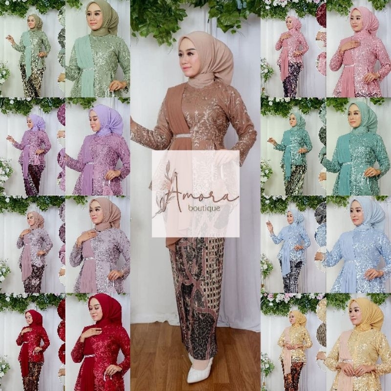 SET / ATASAN KEBAYA SELENDANG AMALIA ROK PLISKET TERLARIS > KEBAYA MODERN / KEBAYA REMAJA / KEBAYA F