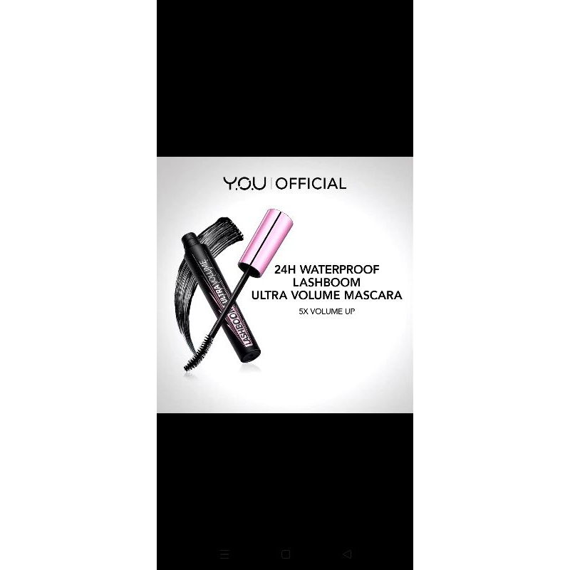 YOU lashboom mascara