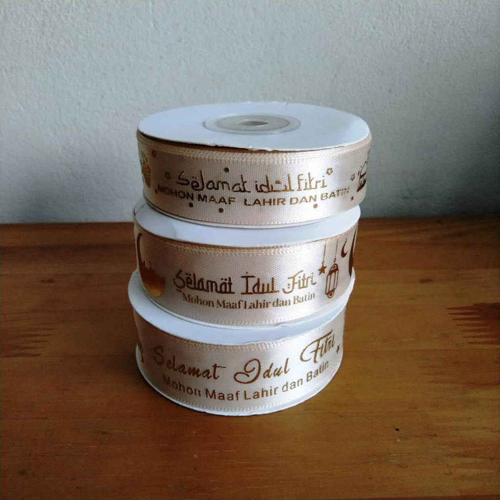 

Pita Idul Fitri Ceam Satin Lebar 2 dan 2.5 cm Berbagai Ukuran Per Meter