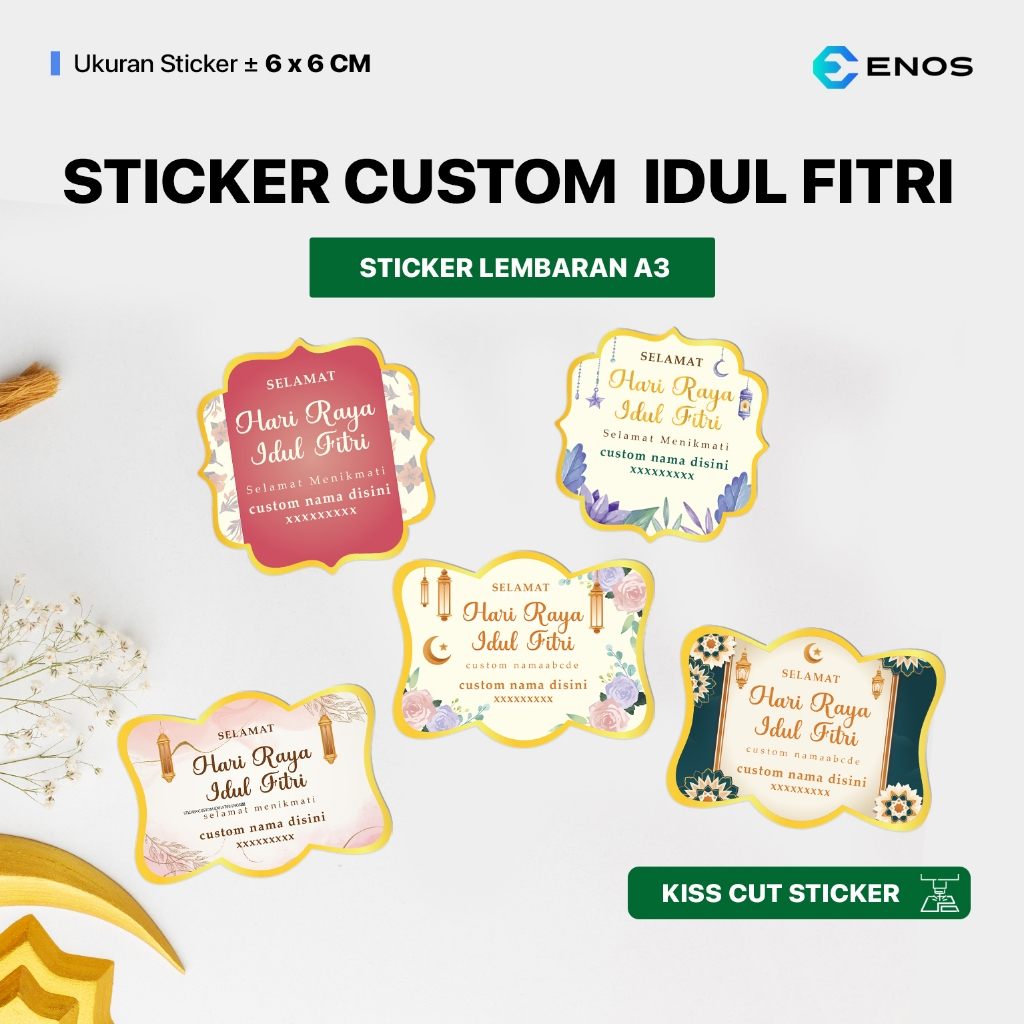 

Stiker Ucapan Hampers Idul Fitri Custom Stiker Parcel Ramadhan Lebaran