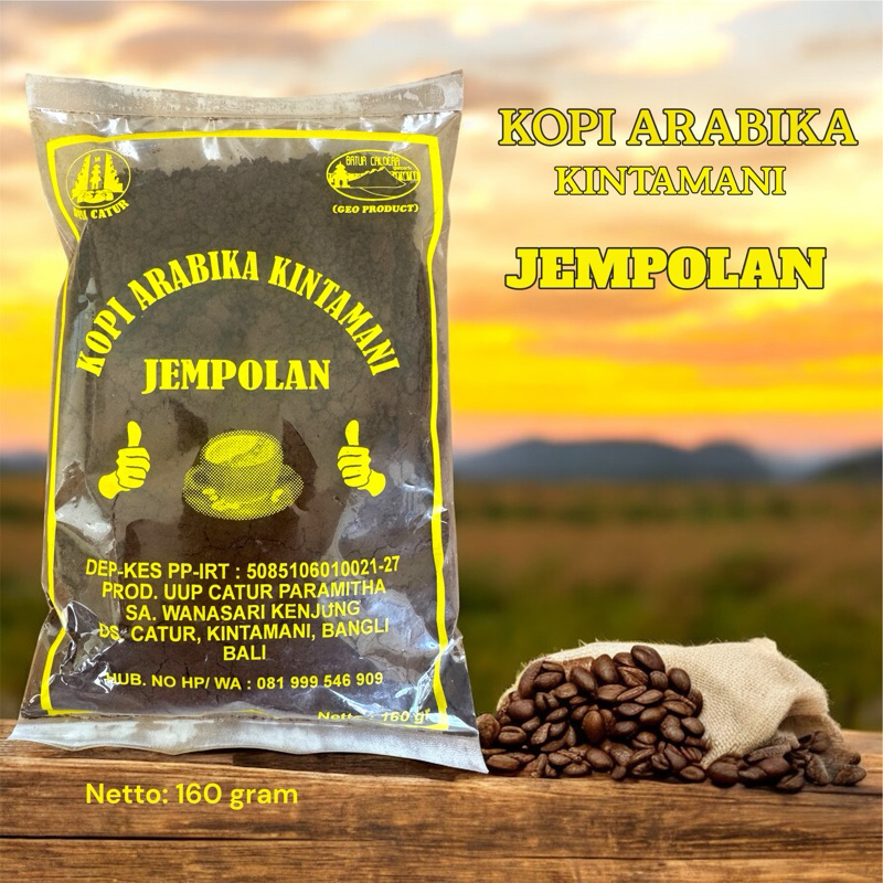 

Kopi arabika KINTAMANI JEMPOLAN 160gram