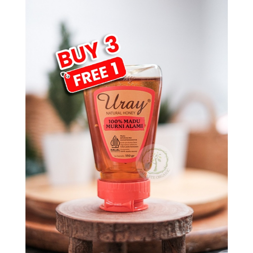 

BUY 3 GET 1 FREE - MADU URAY NATURAL HONEY SQUEEZE 150GR