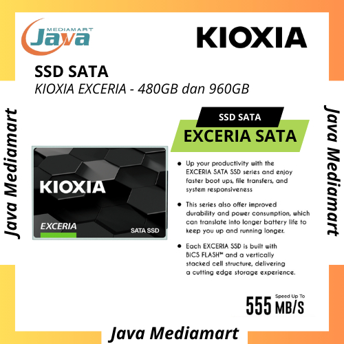 SSD KIOXIA Exceria SATA III 480GB dan 960GB - SSD Internal Kioxia