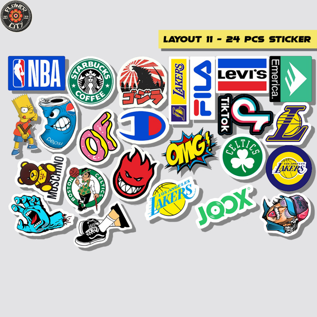 

Sticker Pack Premium - Sticker Helm / Outdoor - LAYOUT 11 Colorful Viral - Flower City