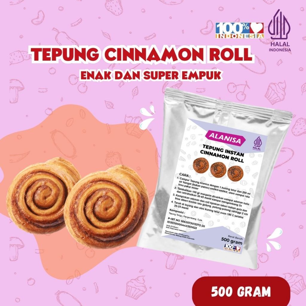 

TEPUNG CINNAMON ROLL 500GR PRAKTIS!!