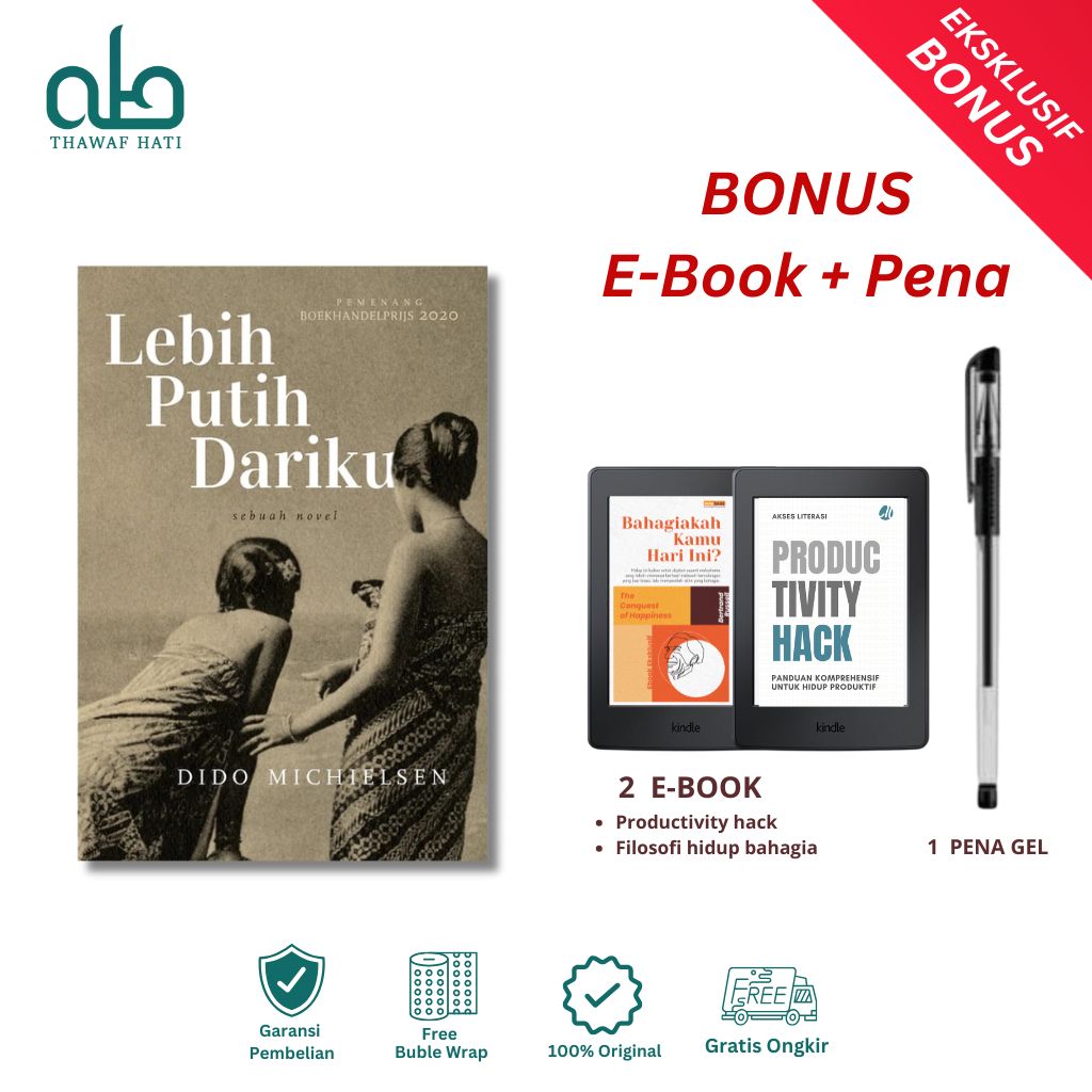 [FREE BUBBLE WARP] Novel Lebih Putih Dariku - Dido Michielsen - Marjin Kiri