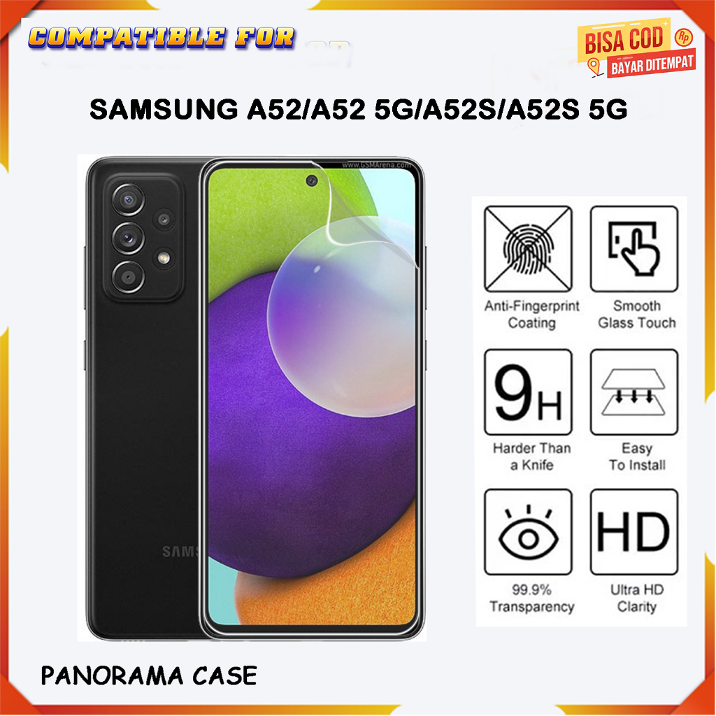 Anti Gores Hydrogel SAMSUNG A52/A52 5G/A52S/A52S 5G Pelindung Layar Full Cover Premium