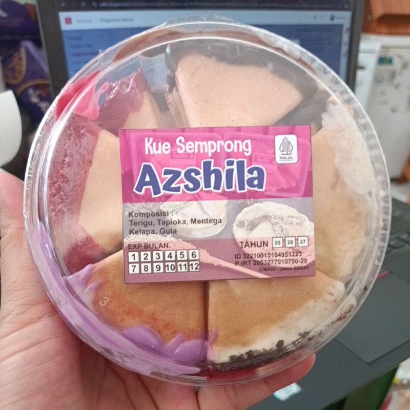 

Kue Semprong kemasan toples