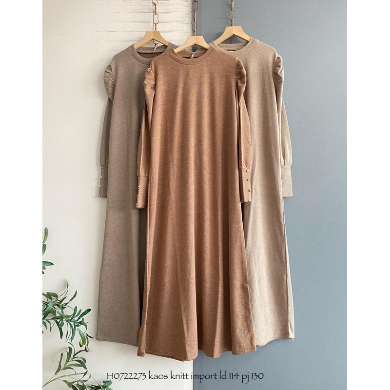 gamis kaos knit import