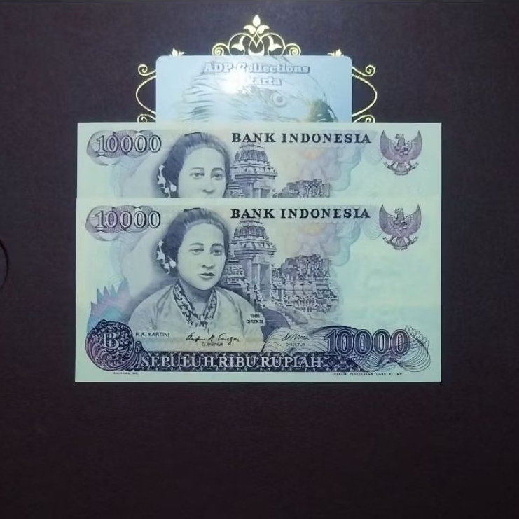 Uang kuno 10000 rupiah kartini 1985