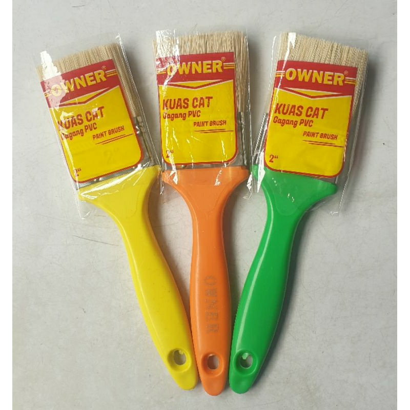 

Kuas gagang pvc 2" merk owner, harga per biji