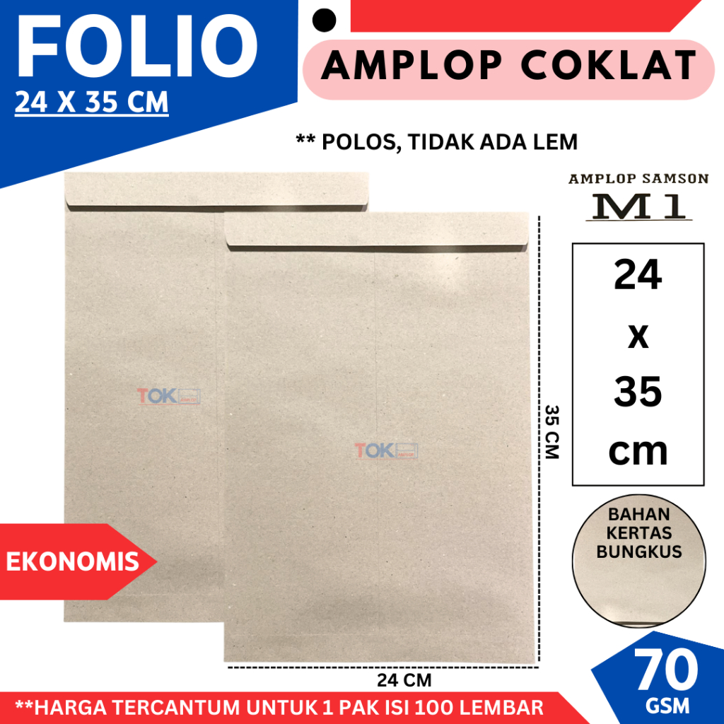 

Amplop FOLIO EKONOMIS (24x35 cm)