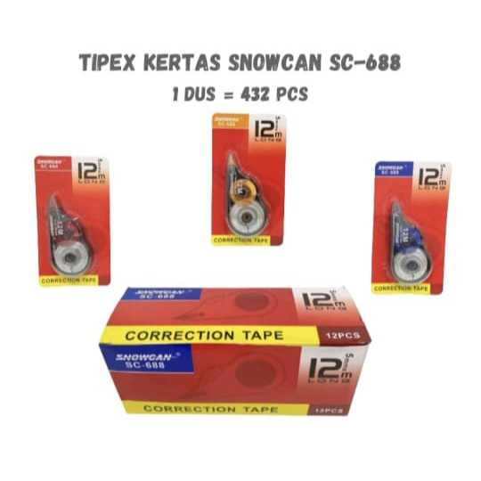 

Correction Pen Per Pcs / Tape X / Correction Tape / Tipe X