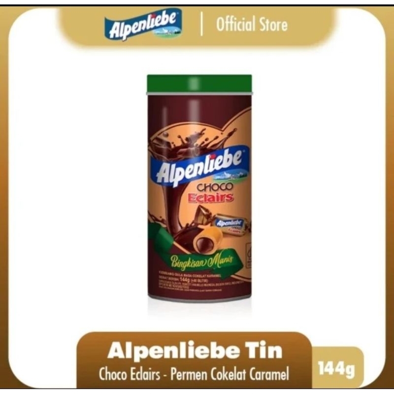 

Alpenliebe Tin Choco Eclairs 144g Kaleng