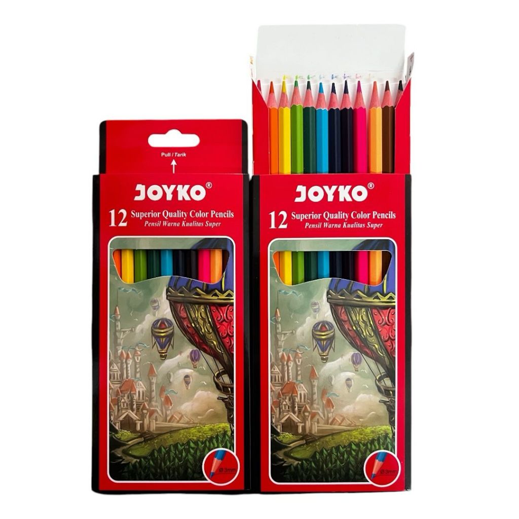 

PENCIL WARNA - COLOR PENCIL 12W <CP-100> JOYKO