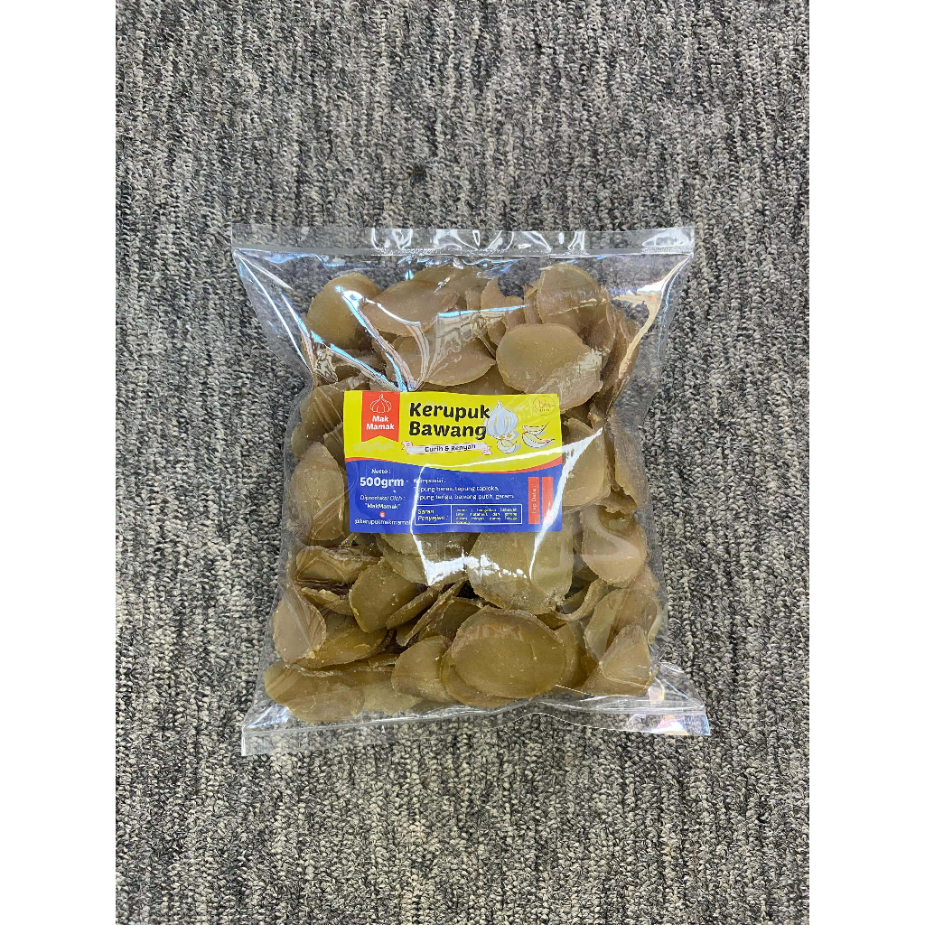 

Kerupuk Bawang (Mentah) Mak Mamak, Berat 500 gram [COD]