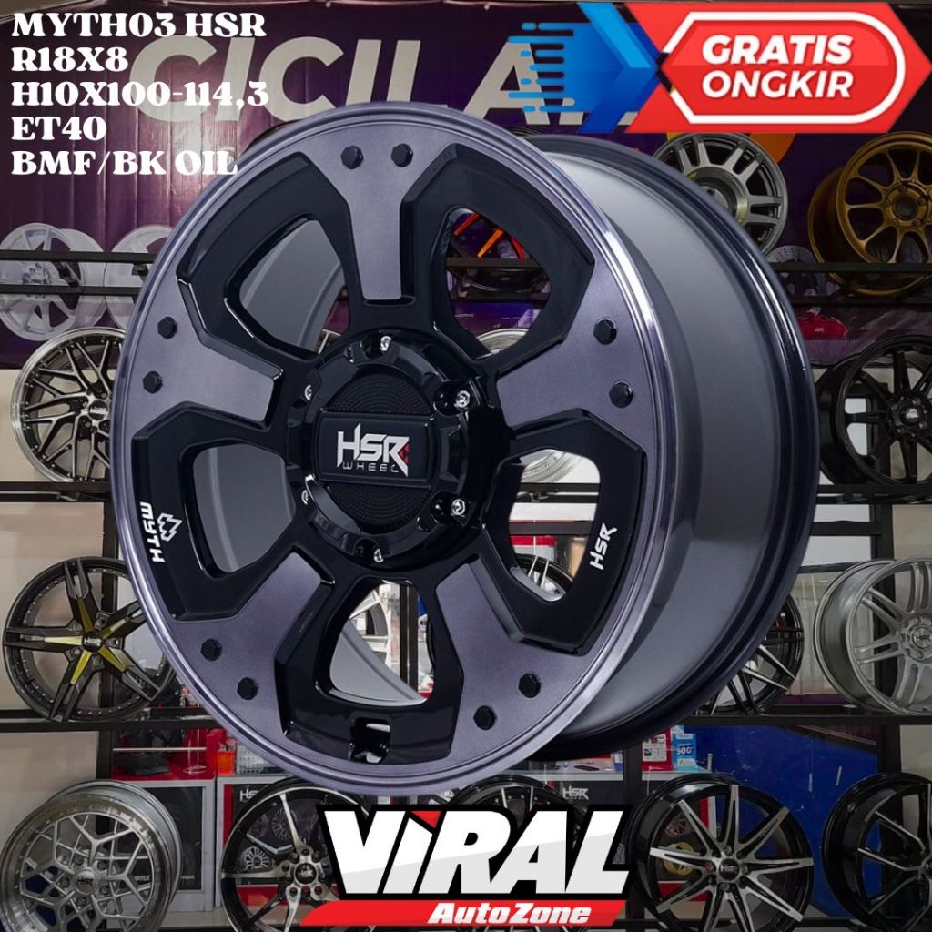 Velg Mobil OUTLANDER , ELGRAND , SANTAFE , ALMAZ , HSR MYTH03 RING 18 R18