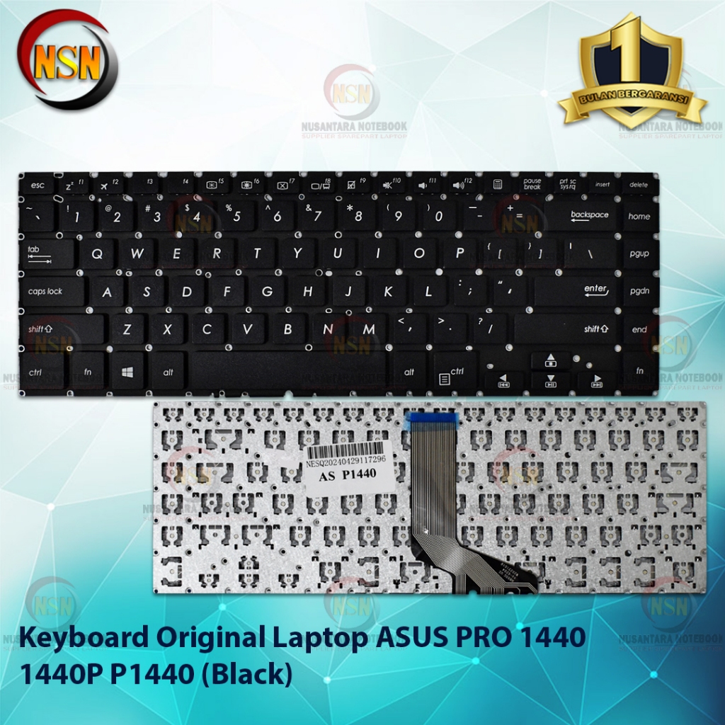 Keyboard Laptop For ASUS PRO 1440 1440P P1440 (Black)