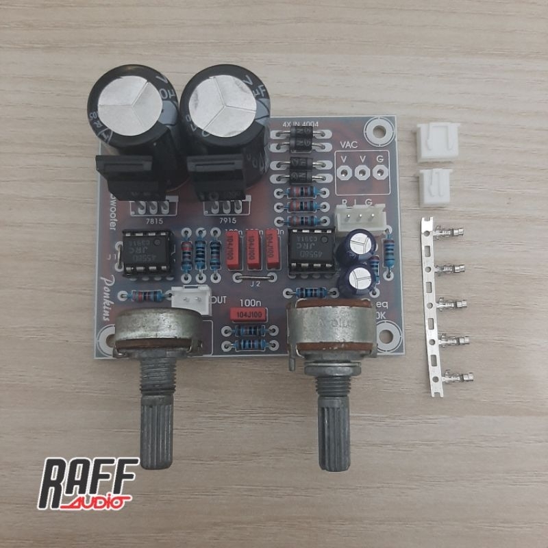 Kit Filter Subwoofer LPF 2 Potensio Volume Frekuensi