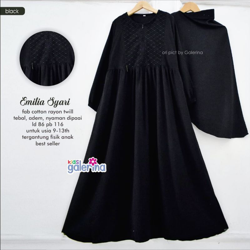 Gamis Syari Anak Gamis Anak Set Jilbab EMILIA Syari
