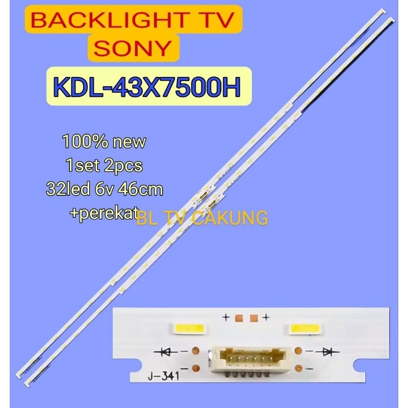 LAMPU LED BACKLIGHT BL TV SONY KDL-43X7500H 43X7500H