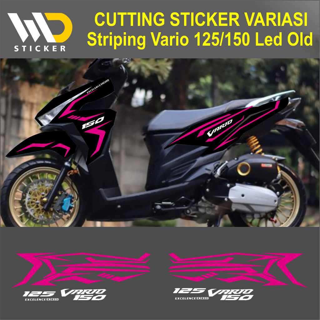 STIKER MOTOR VARIASI CUTTING STIKER HONDA VARIO 125/150 led old