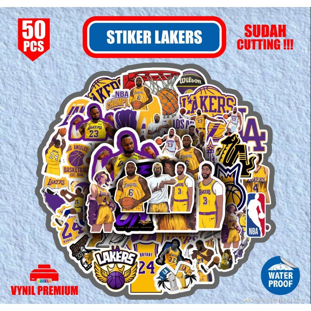 

Vynil Premium Stiker Lakers - 50 Pcs sudah terpotong
