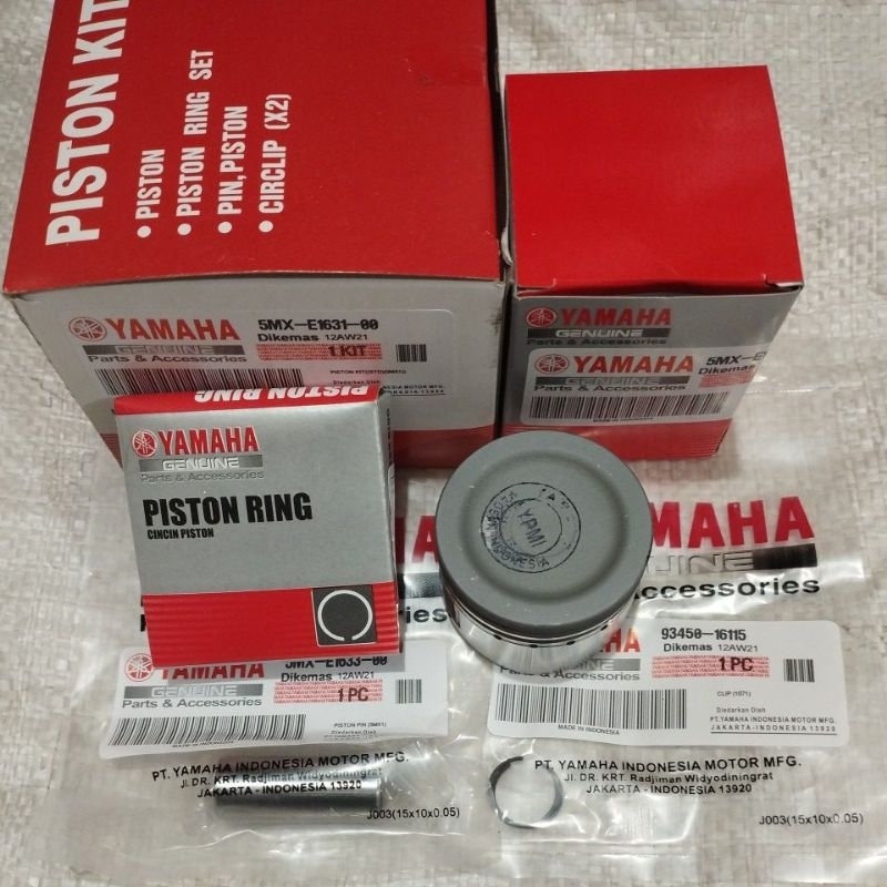 PISTON KIT RING SEHER SET MIO LAMA MIO SPORTY MIO SMILE STANDAR OS 25/50/75/100