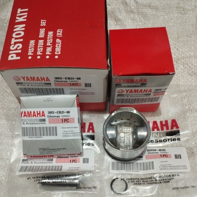 Piston Kit Ring Seher Set Mio Lama Mio Sporty Mio Smile Standar OS 25/50/75/100