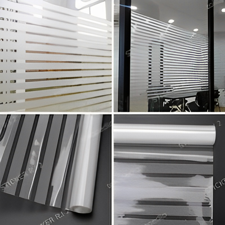 Sticker Kaca -Kaca Film - Sandblast Sunblast Sanblast kaca motif garis garis