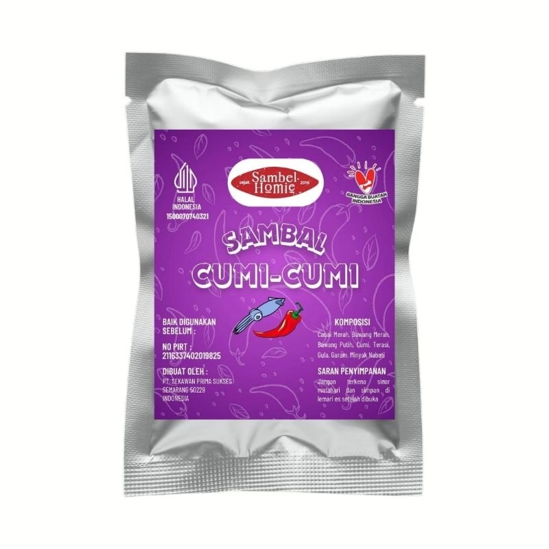 

SAMBAL CUMI PRAKTIS SUPER PEDAS BAHAN ASLI INDONESIA
