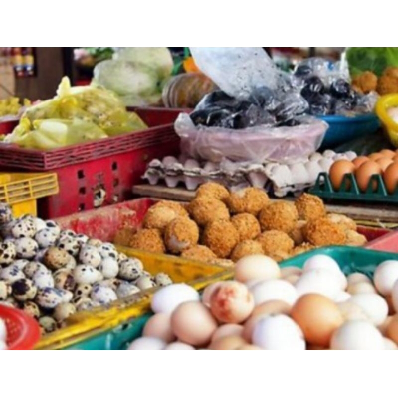 

aneka telur fresh pasar Flamboyan