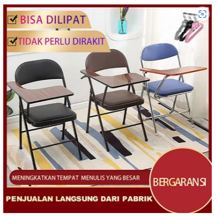 Kursi kuliah hitam , kursi lipat belajar , kursi kampus , kursi lipat simple kursi