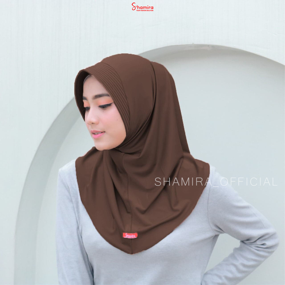 Jilbab Instan Sport Jersey Premium Isi 50 Pcs Hijab Sporty By Shamira