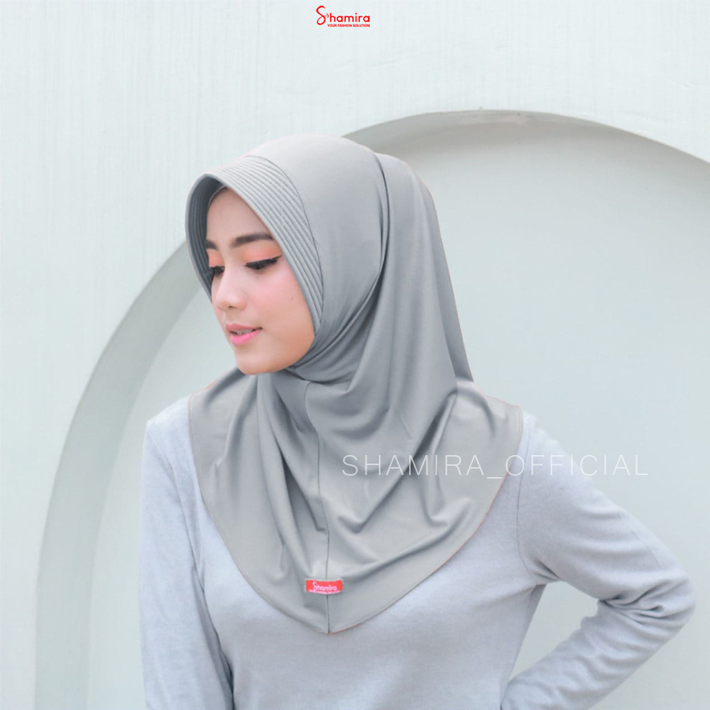 Jilbab Instan Sport Jersey Premium Isi 100 Pcs Hijab Sporty By Shamira