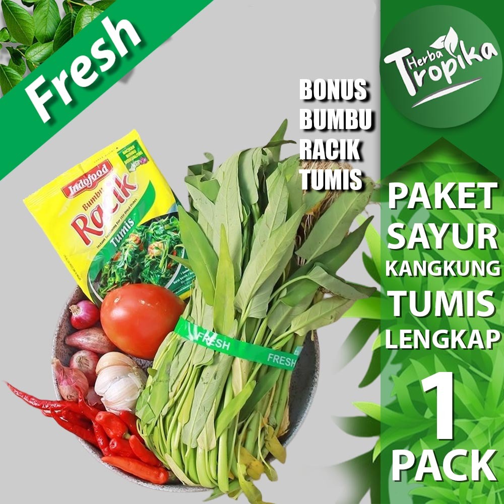 

Paket Sayur Tumis Kangkung Fresh Bonus Bumbu Racik 1 Pack Termurah Toko herba tropika